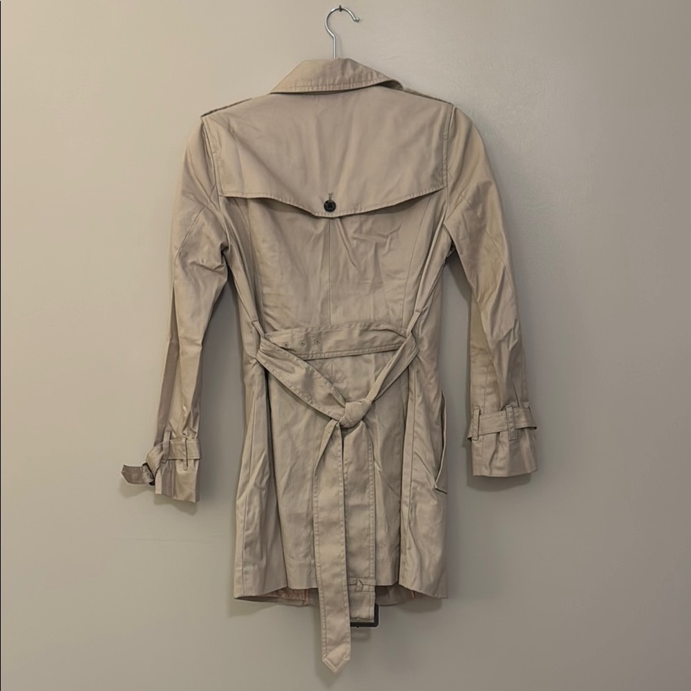 Banana Republic Tan Trench Coat with Belted Waist